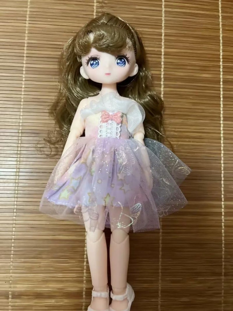bositigo Anime BJD Doll 1/7 SD Dolls 9 بوصة 18 كرة مفصلية دمية DIY ألعاب مع ملابس ملابس أحذية غير قابلة للتعديل مكياج الشعر أفضل هدية للفتيات والأطفال - Y - Image 4